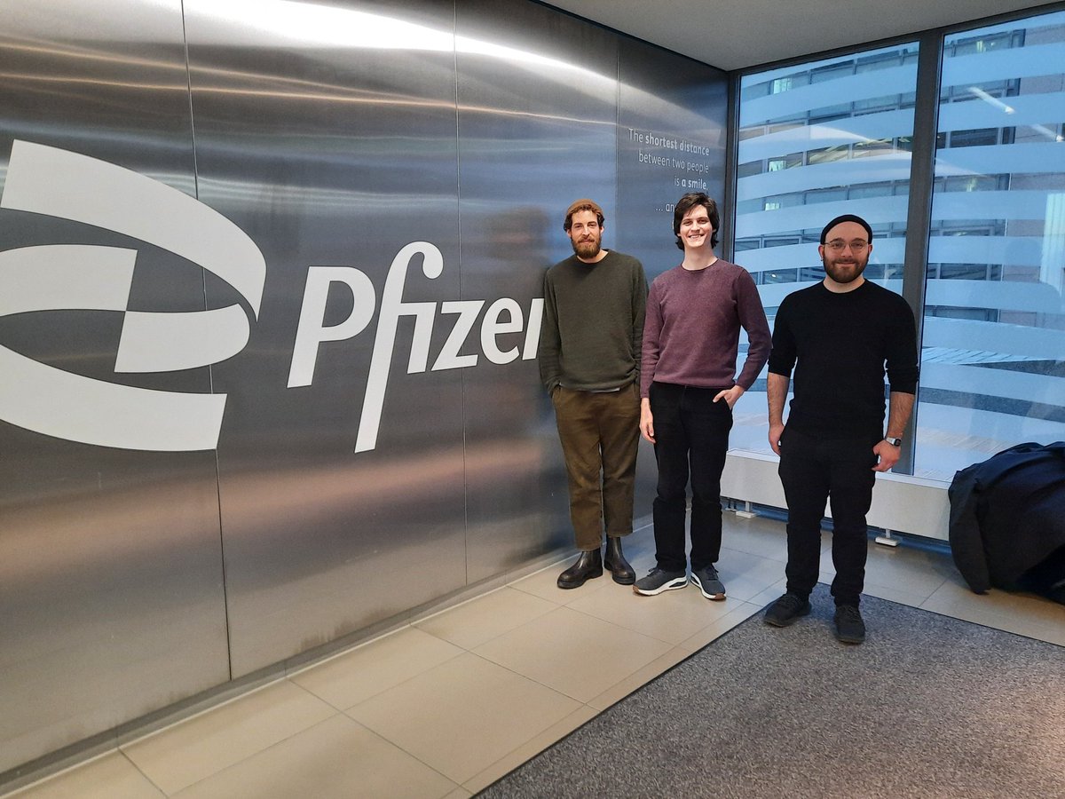 Mikhail Andronov (@andronov_m) on Twitter photo I am very excited to start the industrial part of my PhD in @OkkoClev's team at Pfizer in Berlin. Looking forward to amazing research together with <a href="/AiddOne/">https://bsky.app/profile/aidd.bsky.social</a> fellows Julian Cremer, Alan Kai Hassen (<a href="/AlanKaiHassen/">Alan Kai Hassen</a>), and other members of the team.
1.03.2023 I am very excited to start the industrial part of my PhD in @OkkoClev's team at Pfizer in Berlin. Looking forward to amazing research together with <a href="/AiddOne/">https://bsky.app/profile/aidd.bsky.social</a> fellows Julian Cremer, Alan Kai Hassen (<a href="/AlanKaiHassen/">Alan Kai Hassen</a>), and other members of the team.
1.03.2023