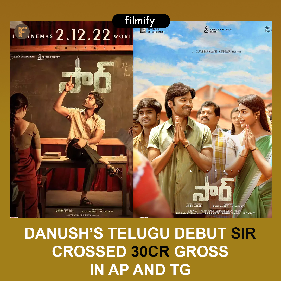 BigtvCinema's tweet photo. Sir movie collections🔥
.
.
.
@dhanushkraja @iamsamyuktha_ @SitharaEnts #SIRMovie #Vaathi #VaathiAudioLaunch @dhanushfanclub @SamyukthaMenon #vaathireview https://t.co/Ymu8inqMUC