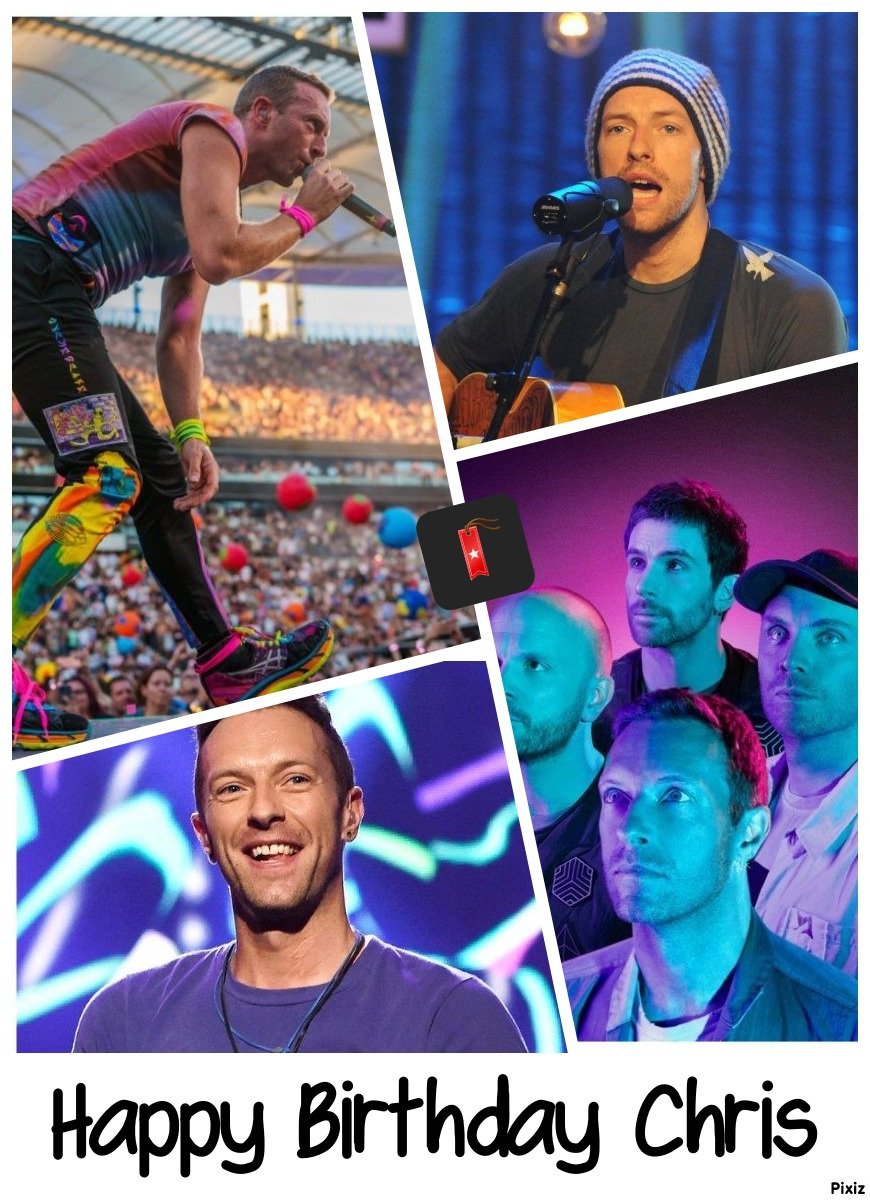  Chris Martin, 46 years old.  
Very Happy Birthday Chris   