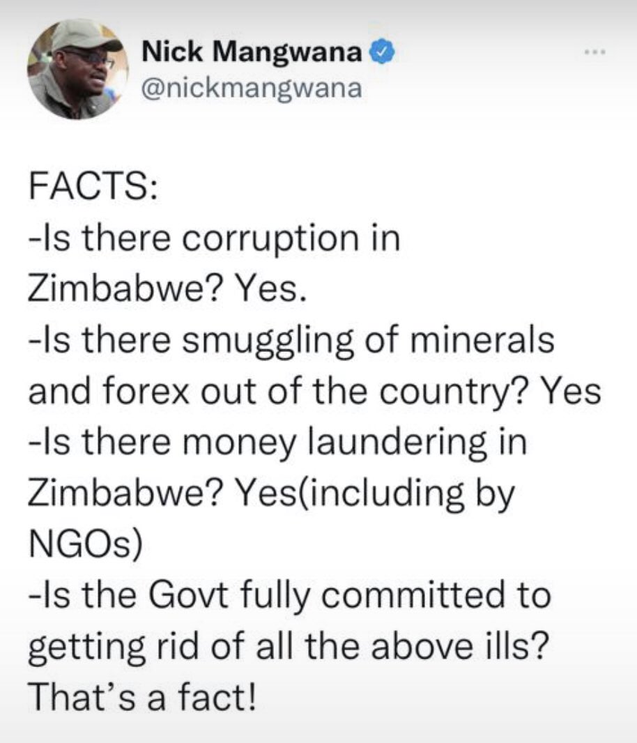 NMusandu's tweet photo. It's so telling that the last question, which is arguably the most important question, goes unanswered. Everything else has a yes... but the government's commitment to getting rid of all the above ills is blank. Even he knows there is no real commitment to anything. https://t.co/dFa4Rmbm6G
