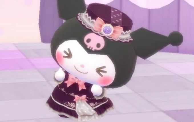 today's clown of the day is Kuromi from Sanrio! 