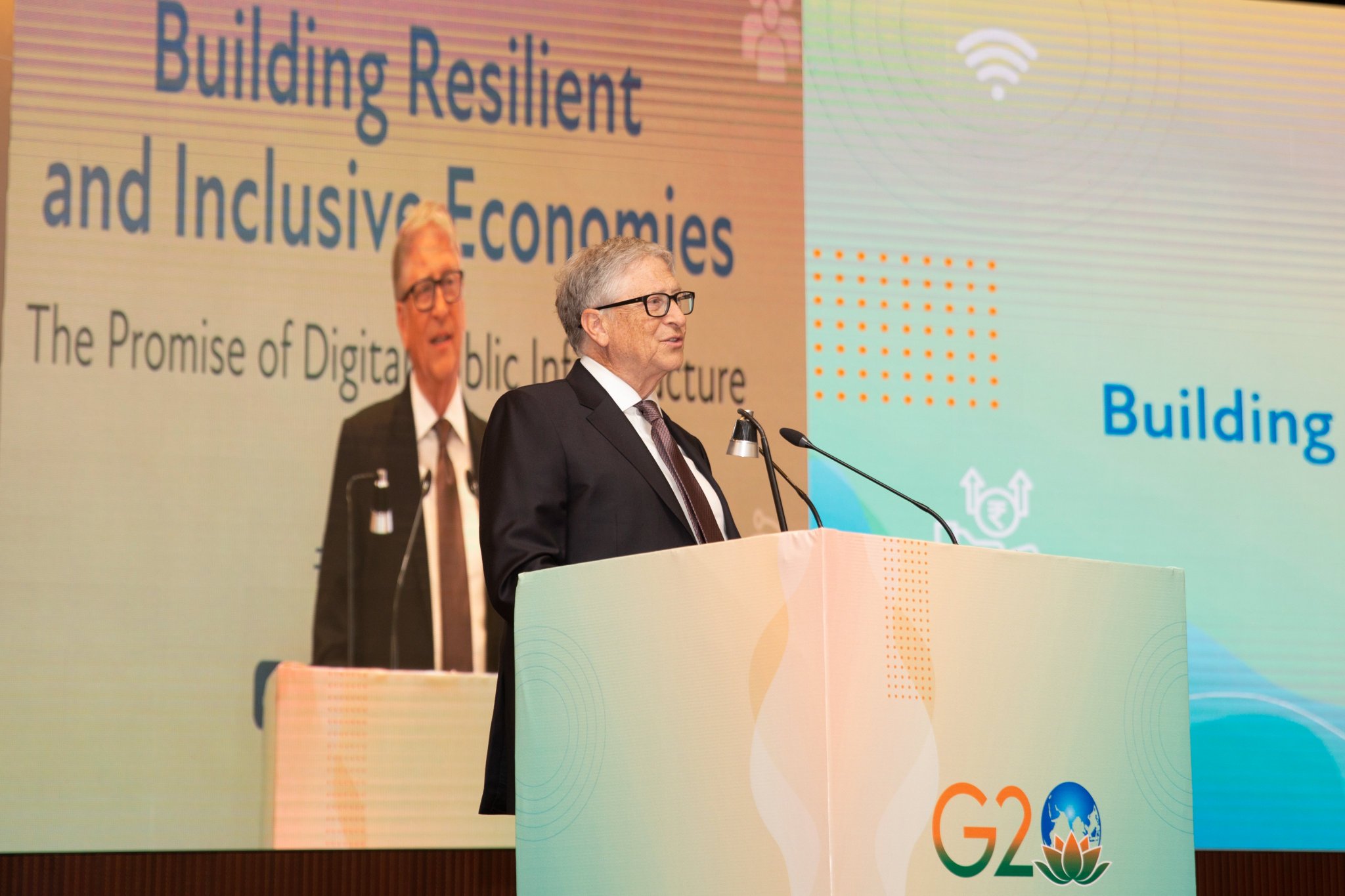 Gates Foundation India on Twitter "Our cochair BillGates spoke at the G20 event on Digital