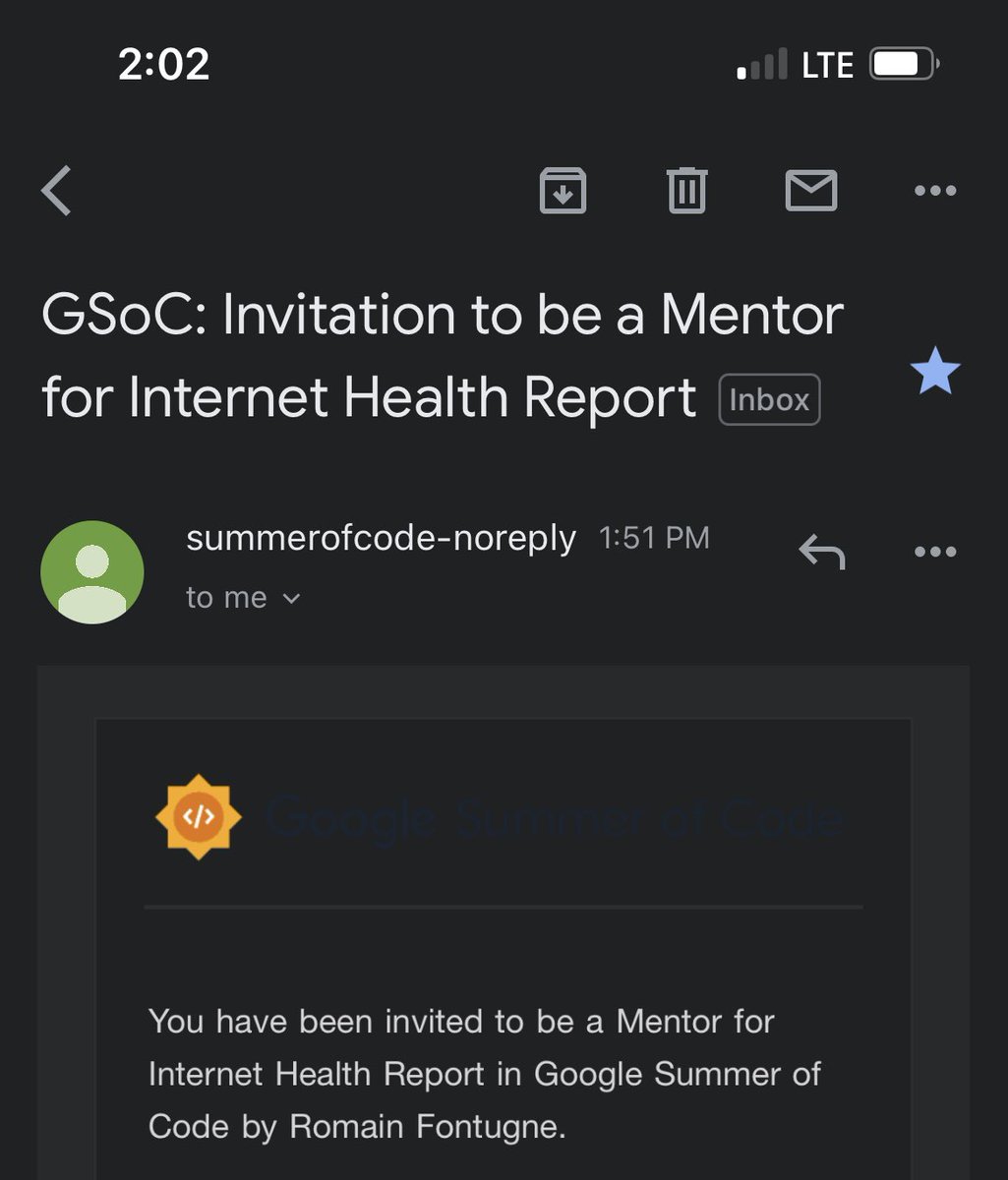 Got the opportunity to be a Mentor for <a href="/GoogleOSS/">Google Open Source</a> summer of code 2023 for <a href="/ihr_alerts/">Internet Health Report</a> 

We are looking for strong candidates to be our GSoC Mentee, do join our slack 👇
internethealthreport.slack.com/join/shared_in…

If you know them do share that we are looking out.

RT for good karma 🤞