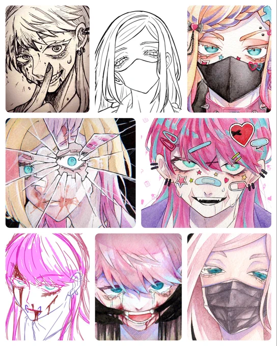 三途の日って聞いたのでこれまで描いたのを集めてみました。 
