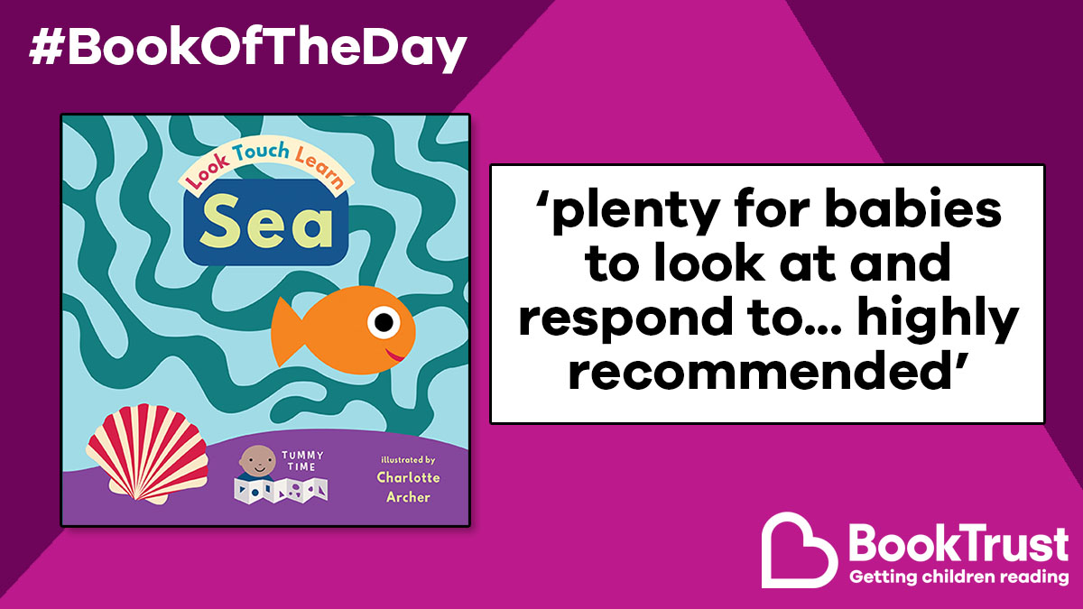 Booktrust's tweet image. Our #BookOfTheDay is perfect for the littlest of children!

#LookTouchLearnSea is a brilliant #TummyTime book illustrated by Charlotte Archer, which also includes some helpful tips for parents and carers: booktrust.org.uk/book/l/look-to… @ChildsPlayBooks