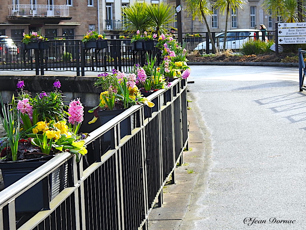 JeanDornac's tweet image. Ce parapet au-dessus de la rivière Léguer est très joliment fleuri grâce aux jardinières posées et entretenues par les jardiniers de la ville… #parapet #rivière #fleuri #jardinières #posées #entretenues #jardiniers #ville #rive #léguer #Lannion #CôteArmor #Bretagne #France