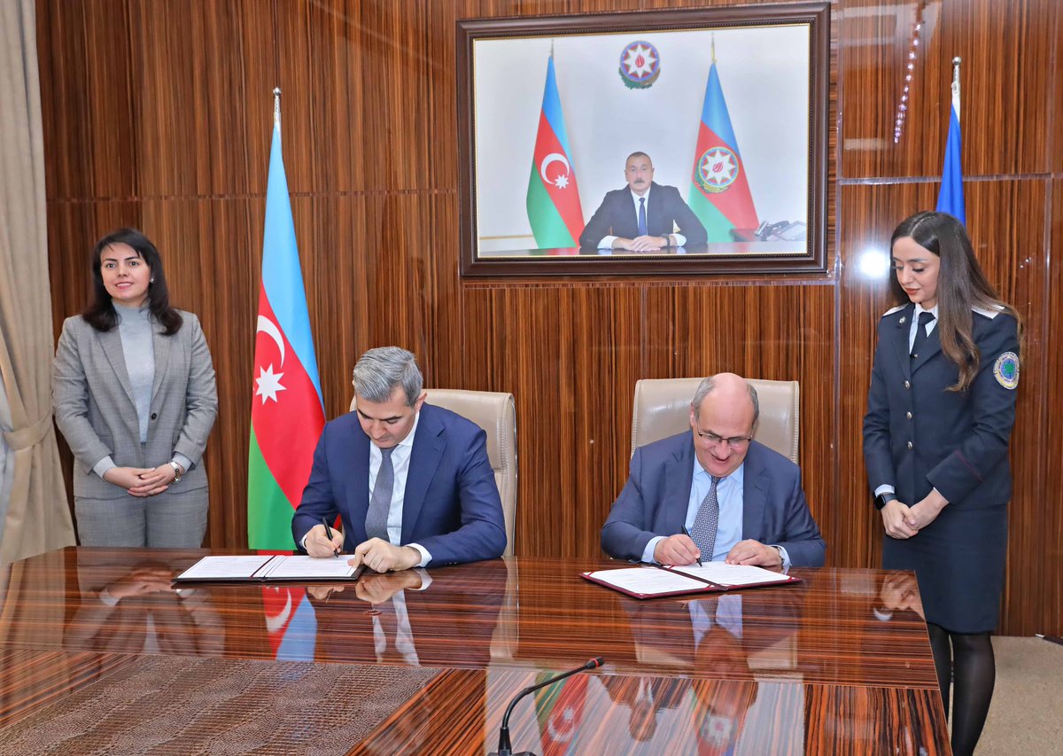 During visit of @IOMchief we also signed MoU on cooperation related to @RTCM_Azerbaijan which is the flagship joint initiative of @migrationAZE & @IomAzerbaijan aiming to create specialized regional center to foster capacity building and research activities at the regional level