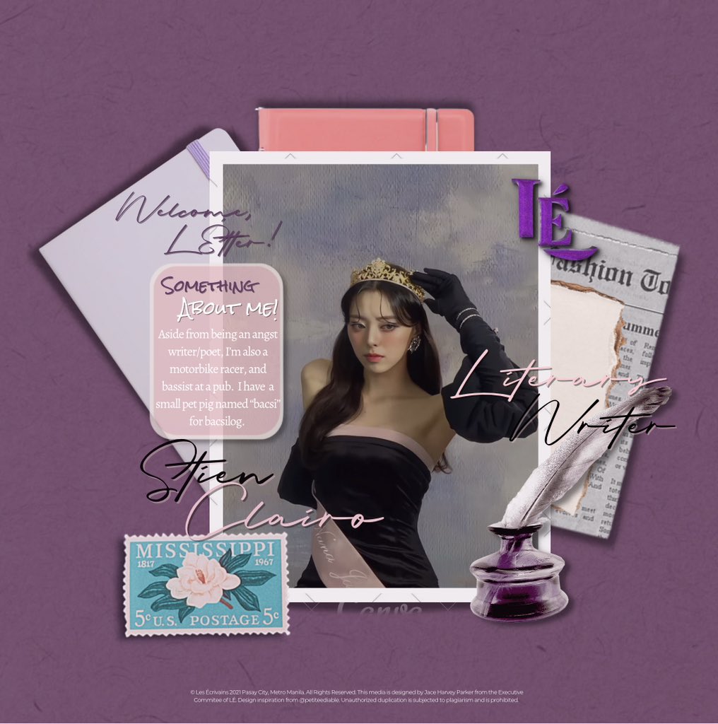 ͏͏

I am STIEN CLAIRO, a LITERARY WRITER of the longest-running publication base—Les Écrivains.

#LesÉcrivains2023
#LÉMovingForward
͏͏