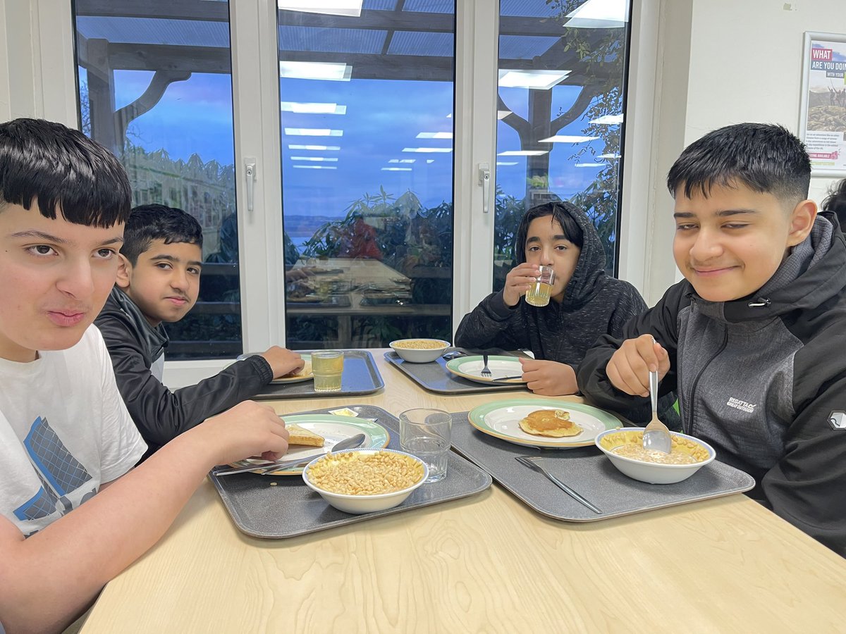 Breakfast! Fuelling up for another busy and exciting day!