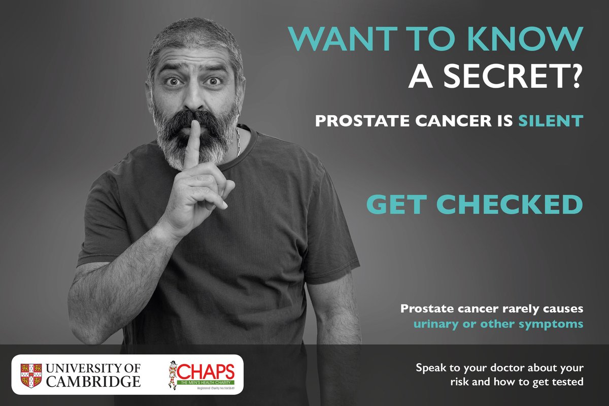 UniversityCamb's tweet image. #prostatecancer
#prostatecancermonth
#prostatecancersilent
