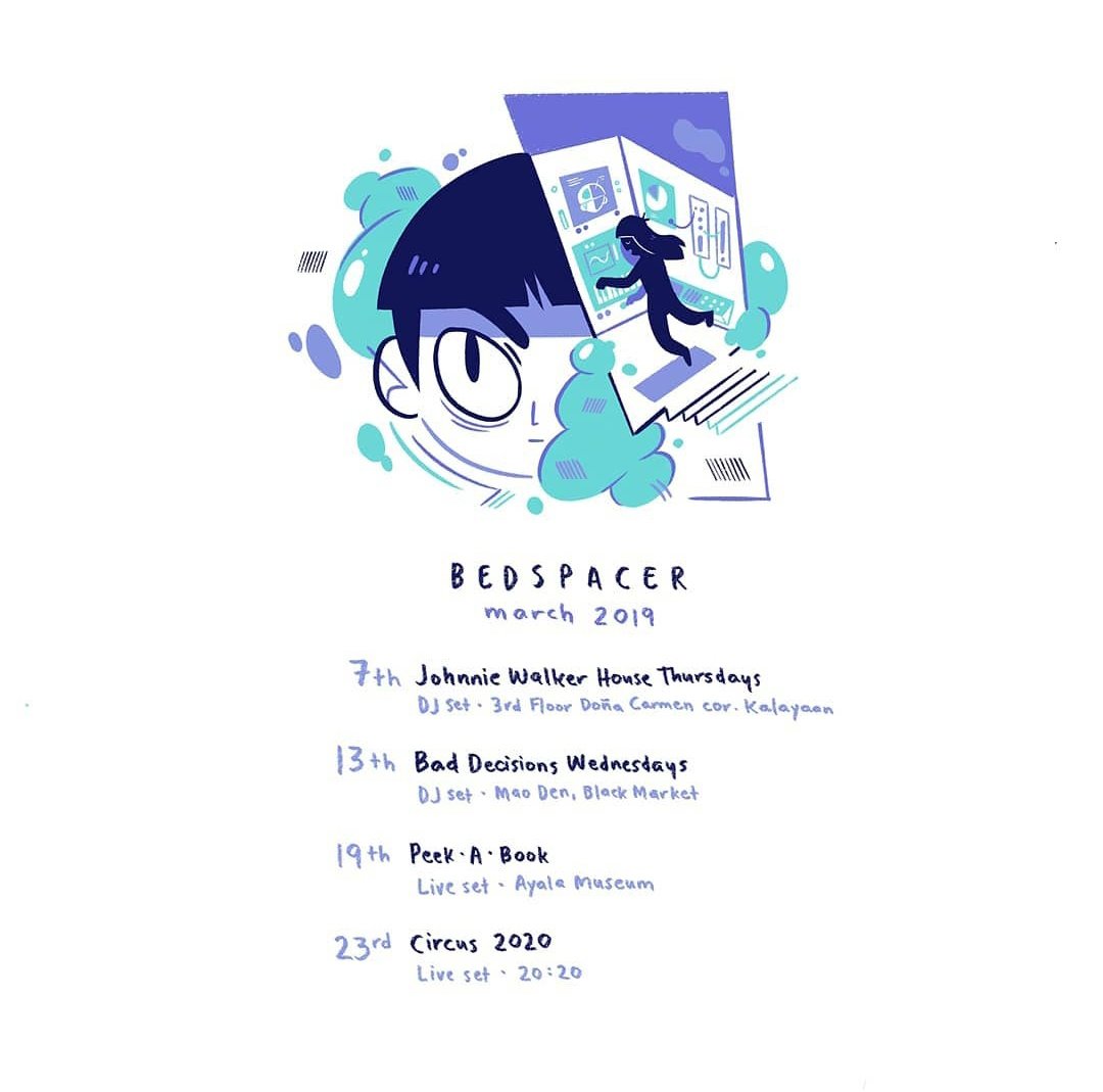 「some  gig scheds from 2018-2019... i use」|mich 🐛 @ stickercon day 2のイラスト