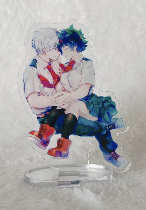 3月そばそば企画用グッズ①轟出Love Me Tenderシリーズ表紙絵アクスタセット(数量の問題から一部を単品にするか考え中)昨年のイベントでアクスタが欲しいとリクエスト頂けたので作ってみました絵が古すぎたのでイラスト少し修正あり 
