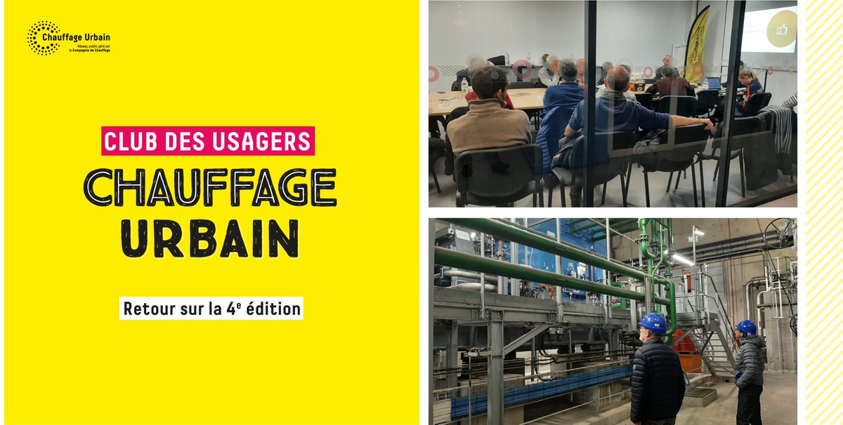 [#EVENEMENT] Près de 30 participants se sont réunis ce 21/02 pour la 4e édition du #Clubdesusagers.
Au programme : moments d’échanges entre les équipes du Chauffage Urbain, les clients et les usagers du service et visite du site 100 % bois, #Biomax
 Info👉bit.ly/3kCfBJB