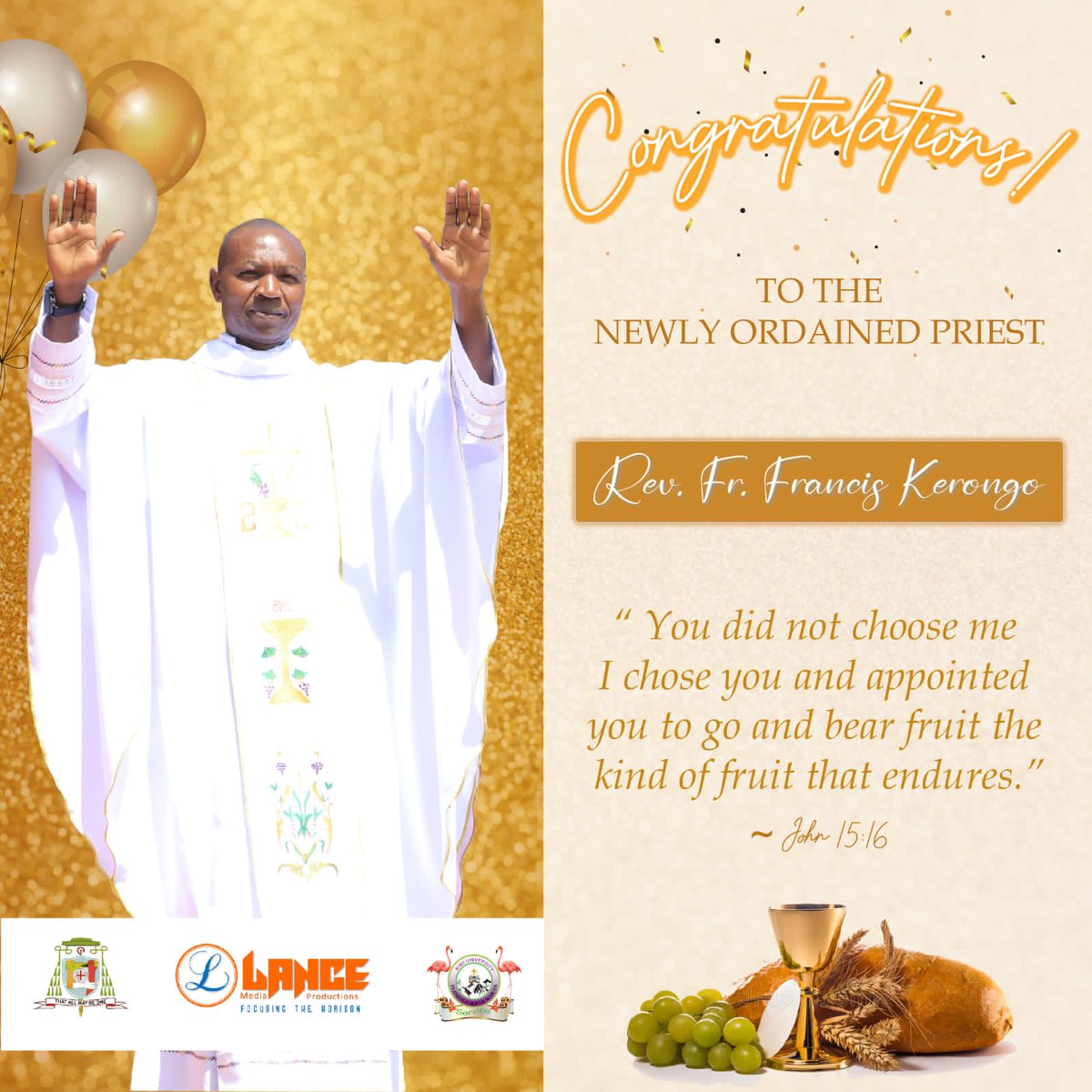May you be blessed by God and may you be filled with zeal for the Gospel, love for all mankind, and reverence for His Church. 
@lancemedia254 @AMRNowKe @odiwuor_byrone @ndegengere_d @frankomen @StJohnKisii  @CommanderEdgar 
#PriestlyOrdination2023
#CEOLanceMediaProduction.