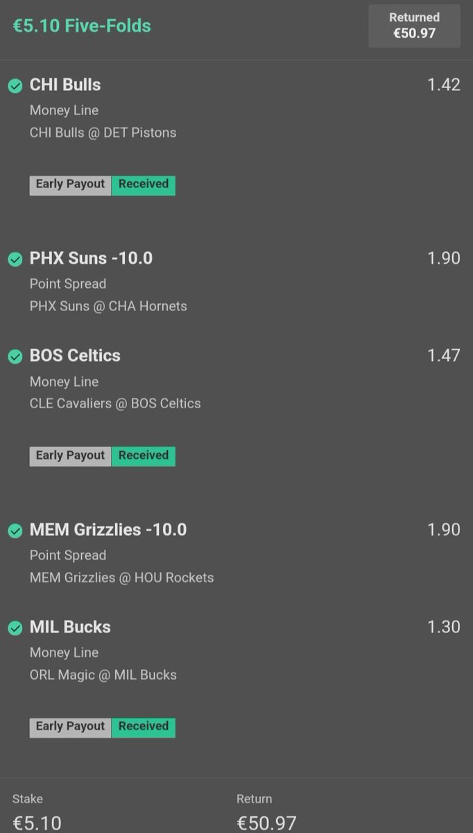 2 points on Miami. Only 2 bets yesterday posted lost