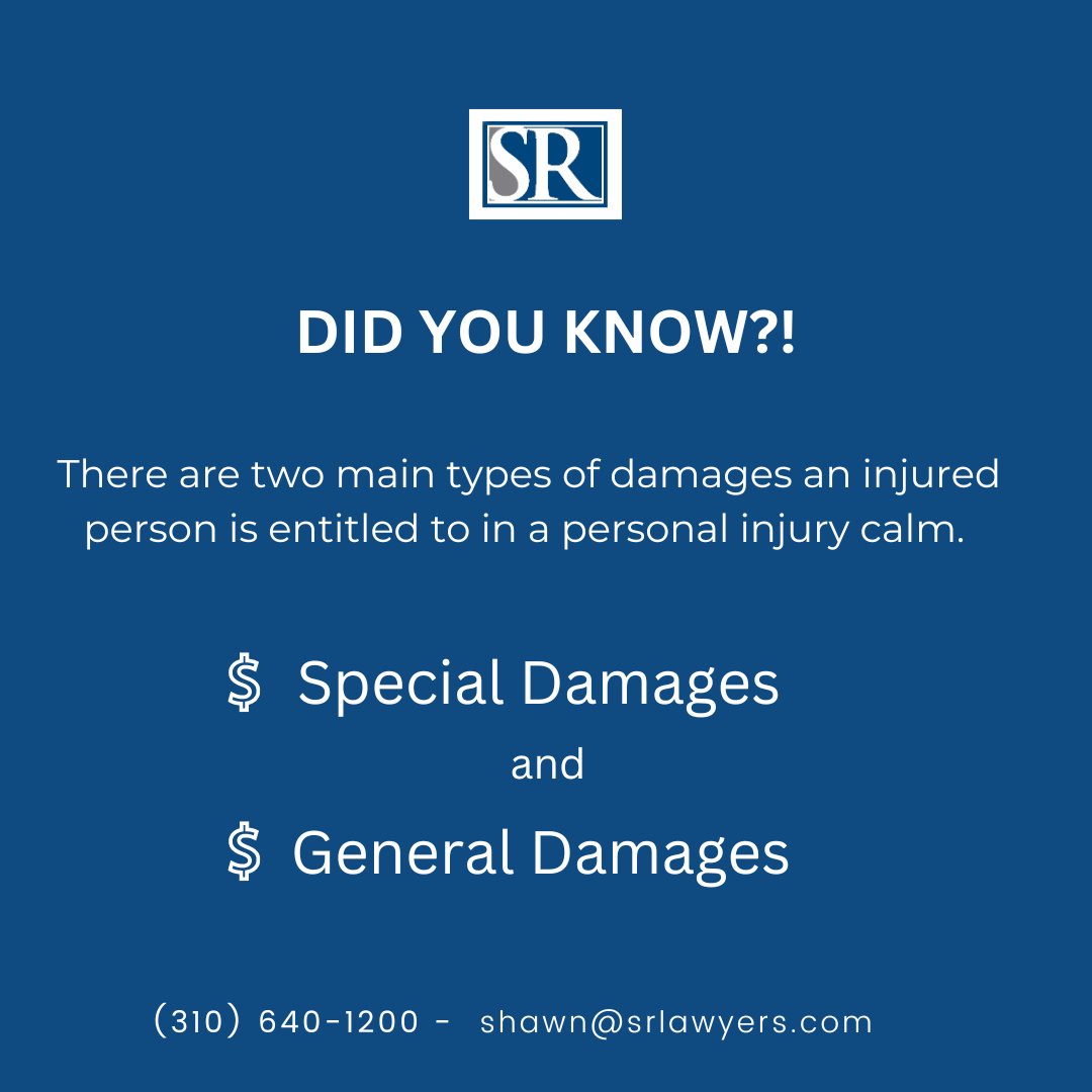 General damages and special damages are the two main types of compensation you can claim in personal injury cases and medical negligence cases. After a recent accident, are you unsure whether you are entitled to any damages?⚠️
☎️Call us, and Let us assist you #injuryattorney