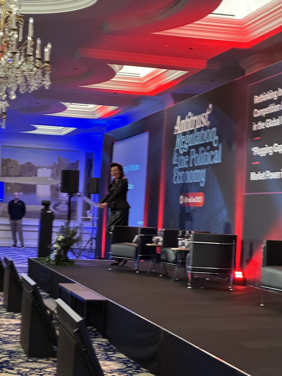 lutherlowe's tweet photo. “I think this is the place to be this morning in Brussels.” #BruxConf2023 commences with @vestager (but please use the official hashtag, #CafCon) https://t.co/HQXspmKlyF
