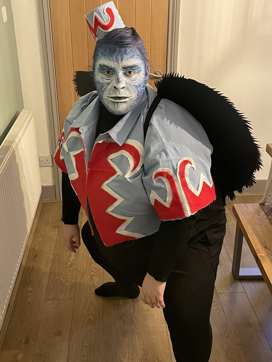 MrsMTroo's tweet photo. I agree that schools shouldn’t expect parents to waste so much time/money into making/buying costumes for #WorldBookDay2023 
Let the teachers do it instead 🤪😂🐵 #edutwitter #lovemyjob https://t.co/CMERREnWSp