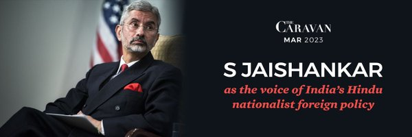 hazy_sam's tweet photo. The Caravan March issue—
"S Jaishankar as the voice of Modi’s Hindu nationalist foreign policy"

Correction-
"#SJaishankar as the voice of India's secular and independent foreign policy"

@thecaravanindia don't let ur hatred for #Modi convert to hatred for #India
@thehawkeyex https://t.co/RyeaVYu9CQ