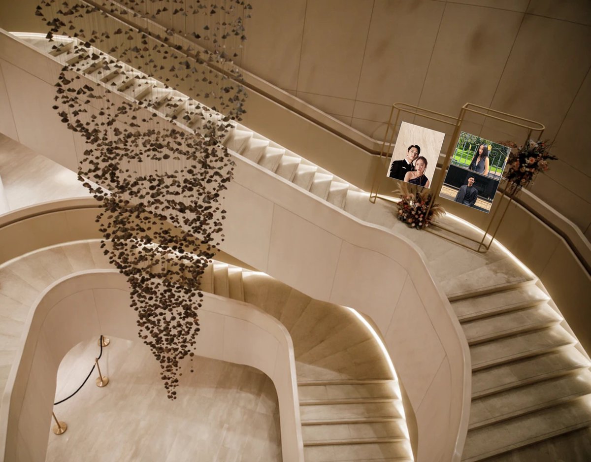 2KINDOFMAGIC's tweet photo. ᅠ

By the entrance, everyone is greeted by the bride and groom’s portraits all around the staircase heading to where the aisle is located. Each portrait denotes just how much they want all the invitees to feel their love for each other.

Love is in the air! 

ᅠ https://t.co/uhKvVgi3V5