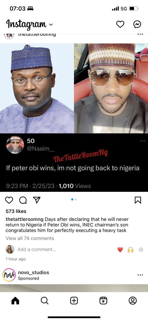 BigChiefDamian's tweet photo. Prof Mahmoud Yakubu wants his son back in Nigeria &amp; is tired of calling him on FaceTime. He is the worst INEC CHAIRMAN EVER, a fraud &amp; liar. https://t.co/fDjPpINBt1