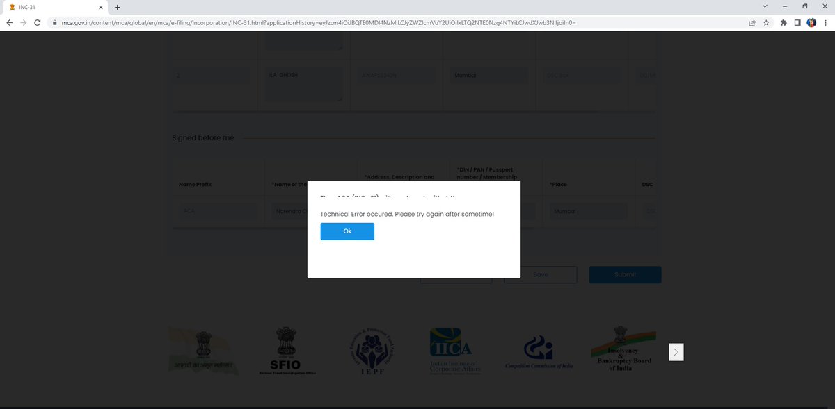 ManoClicks's tweet photo. Incorporation of Companies taking forever... 😓 

@HelpdeskMCA21V3 @MCA21India https://t.co/RmSQrDqHCT