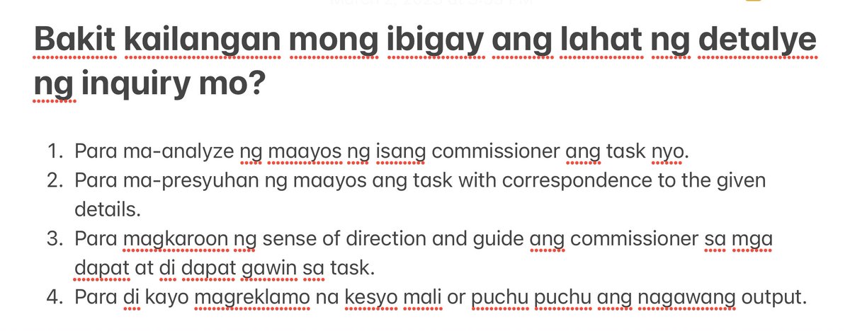 🪴 BAKIT KAILANGAN MONG IBIGAY ANG LAHAT NG DETALYE NG INQUIRY MO?

taglish para maintindihan. jusko.