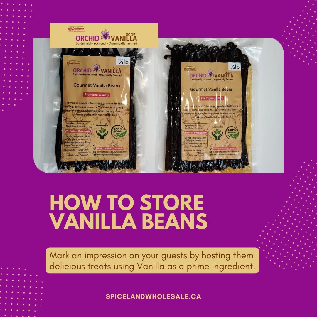 OrchidVanillaa's tweet image. Storing vanilla beans can be tricky, as they are sensitive to heat, light, and moisture, which can cause them to lose their potency and flavor over time.  visit &amp;gt; spicelandwholesale.ca

#vanilla #beans #howtostore #vanillabeanstorage #procedureofstoringvanillabeans