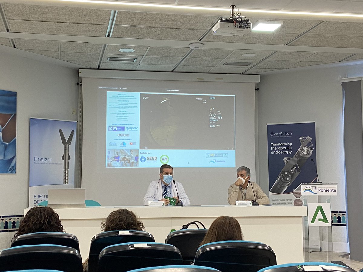 Inauguración del curso de endoscopia avanzada <a href="/HUniv_Poniente/">Hospital Universitario Poniente</a> <a href="/AlmeriaJunta/">AlmeríaJunta</a> <a href="/saludand/">Consejería de Salud y Consumo</a> Durante el día de hoy y mañana aprenderemos técnicas de endoscopia avanzada con nuevos dispositivos y con endoscopistas de referencia nacional e internacional