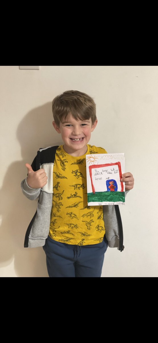 jenslenssees's tweet photo. #worldbookday2023
Can be a stressful time with kids who don’t like to ‘dress up’ my son being one..so we came up with the idea for him to write a book about a boy who didn’t like to dress up, he went happily to school in his own clothes, as the author & the character 😊 #mumwin https://t.co/FZVWtrmKgN