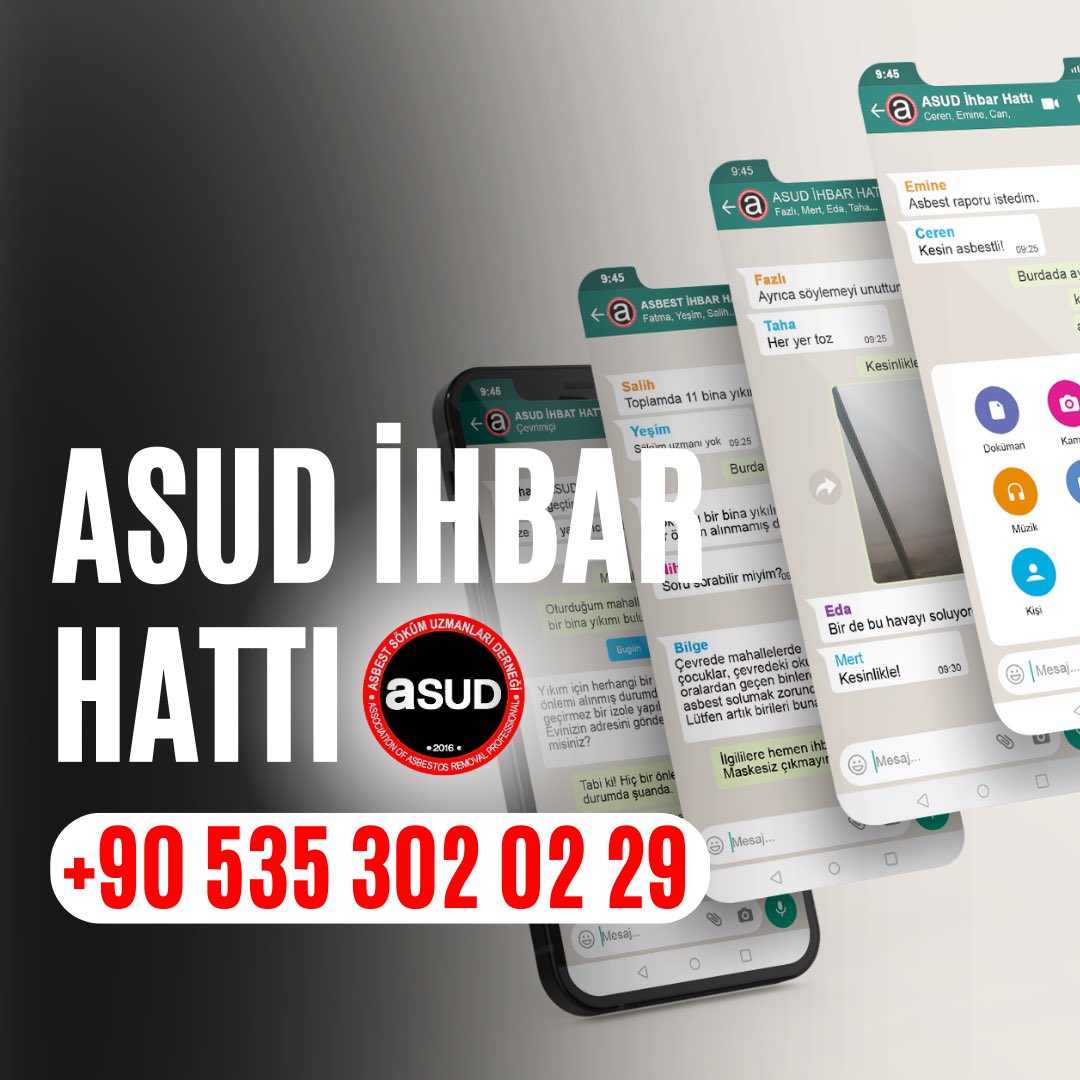 İhbar hattımıza göstermiş olduğunuz ilgi için teşekkür ederiz. #katiltozasbest #asbestos #deprem