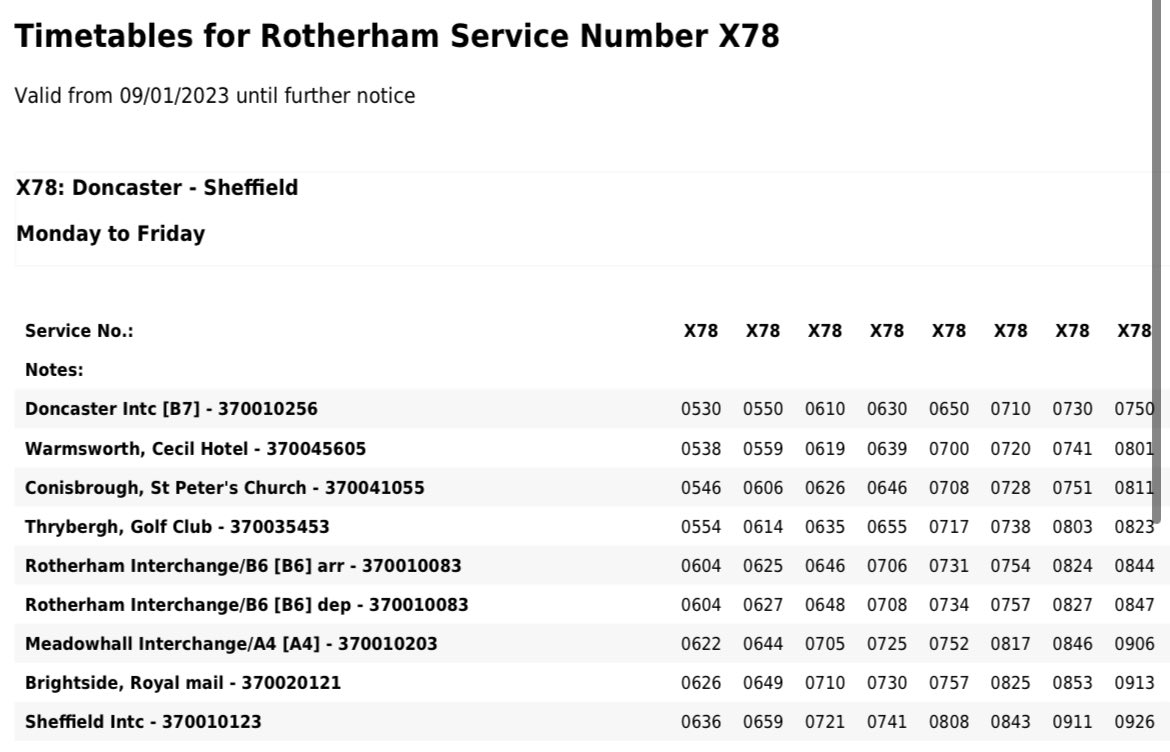 Mizikei's tweet photo. @FirstSouthYorks Sheffield according to your timetable it should arrive at 0731 and depart at 0734. https://t.co/sODf6WJKxr