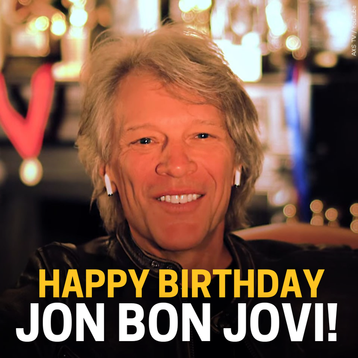 Happy 61st birthday Jon Bon Jovi! 