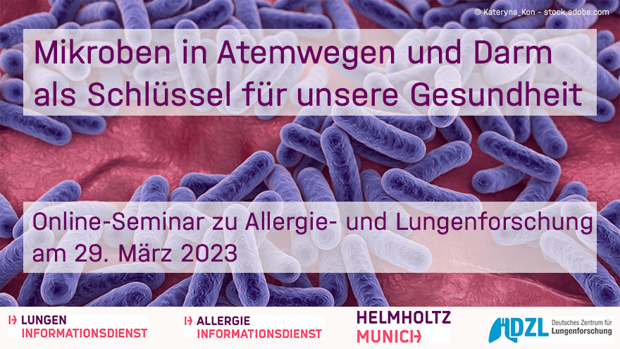 📢#Online-Seminar: 
#Mikroben als Schlüssel für unsere Gesundheit 🧪

💡Expert:innnen von #HelmholtzMunich erklären wie das #Mikrobiom in #Atemwegen und #Darm vor #Allergie & #Atemwegserkrankungen schützen.
🗓️29.3. ⏰16:30

👉Infos, Programm & Anmeldung:
🔗t1p.de/lj1bi