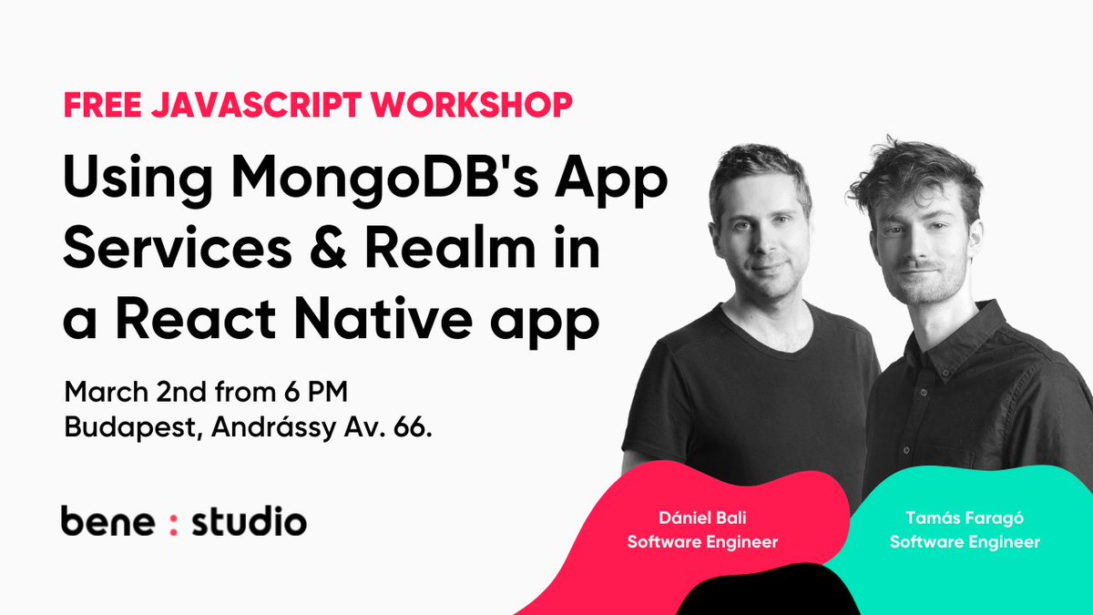 Are you free this evening and up for learning something new? 👀 You can still save a spot for today's free JavaScript workshop! More details & registration: bit.ly/3HPcsie ✨ Hope to see you from 6 PM! #devcommunity #reactnative