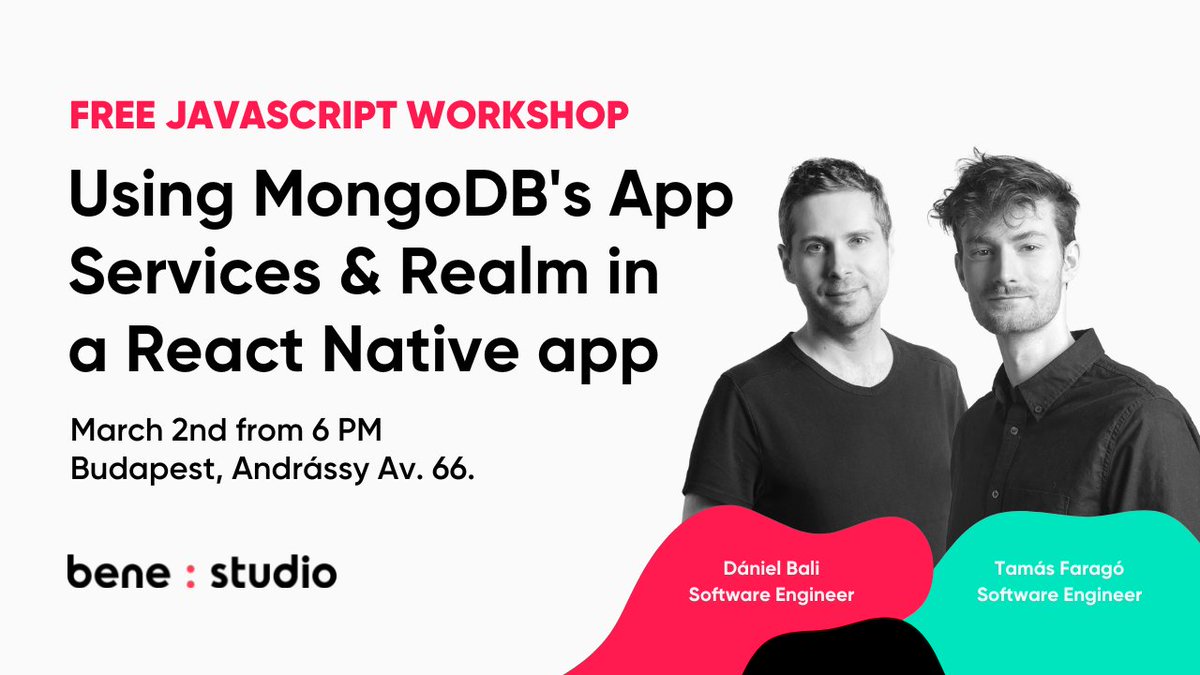Are you free this evening and up for learning something new? 👀  You can still save a spot for today's free JavaScript workshop!

More details &amp; registration: bit.ly/3HPcsie ✨ 

Hope to see you from 6 PM!

#devcommunity #reactnative