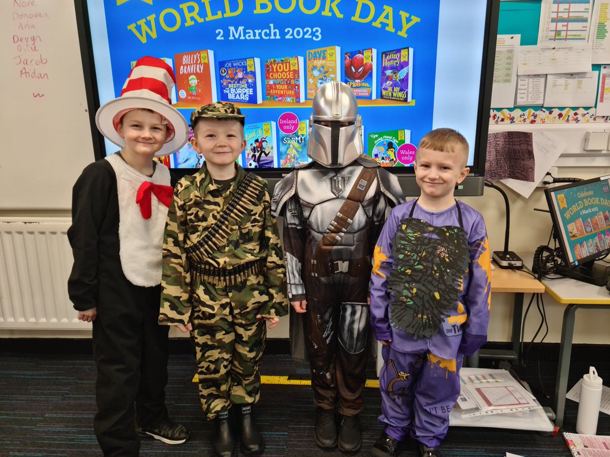 DTPartington's tweet photo. The children look a little different today at PCA.  What's your favourite story?   #reading #WorldBookDay2023 https://t.co/pwrrdxkkNr