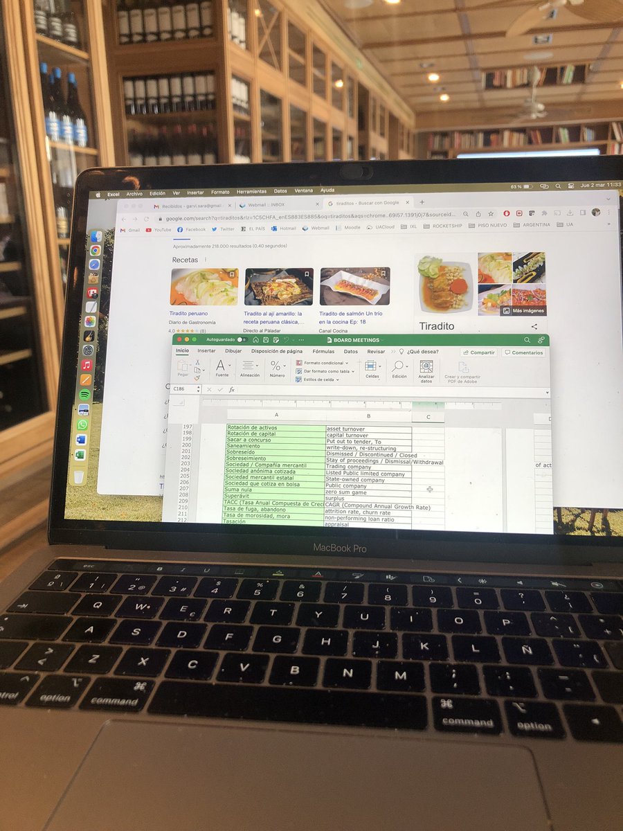 garvisara's tweet image. Consejo de administración presencial en Madrid para un grupo de restauración. Toma terminología de las cocinas peruana, japonesa, italiana, francesa, colombiana y no sé ya ni cuál más. De aquí salimos con hambre seguro… 🤤 #1nt #terplove