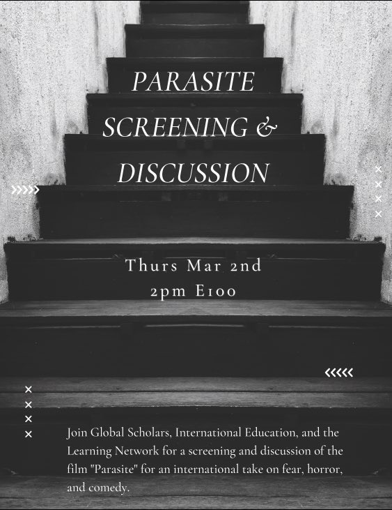lsctdivii's tweet image. Don’t miss this event. #parasite #parasitemovie #learningnetwork #film @lonestarcollege @LSCTomball