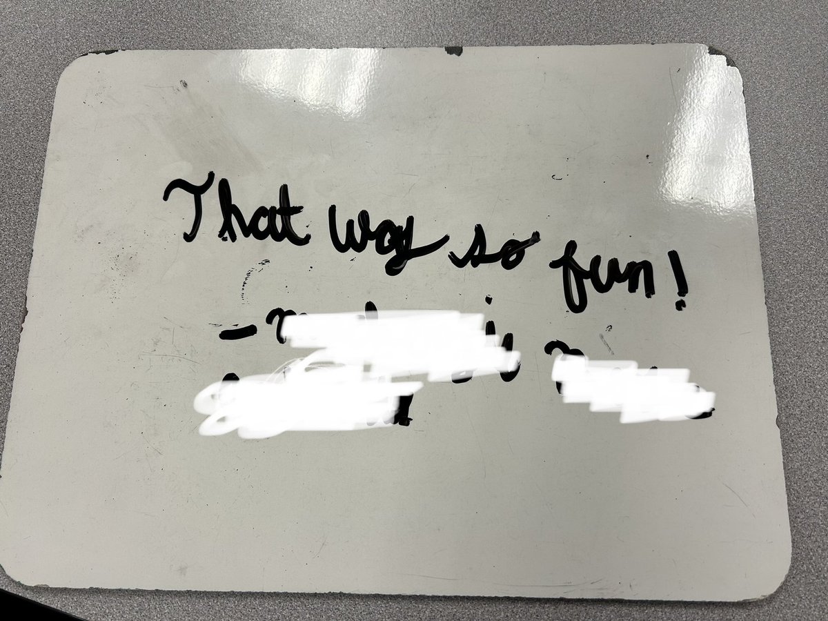 Some days are hard in education, but today was one of those great days! The kindergartners had self control, 3rd graders were in small groups giggling over funny picture books, &amp; a 4th grader left this note after a digital citizenship lesson.