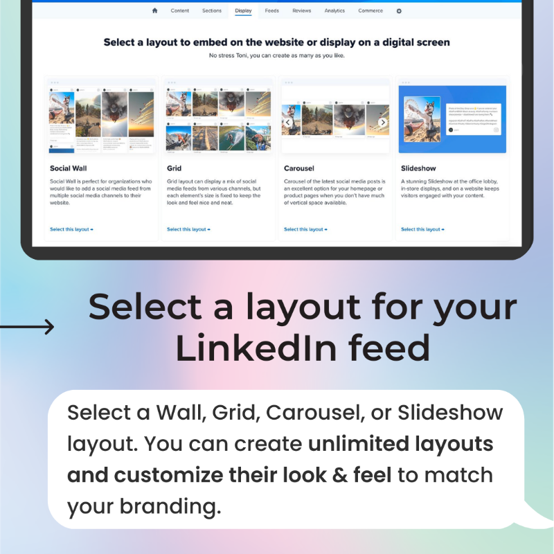 getflockler's tweet photo. Are you looking to display LinkedIn posts on websites, intranets &amp; digital screens?

With Flockler, you can automatically save posts you’ve created for your LinkedIn Page &amp; republish them on any digital service 👇

#flockler #linkedinfeed #linkedinmarketing #linkedinwidget