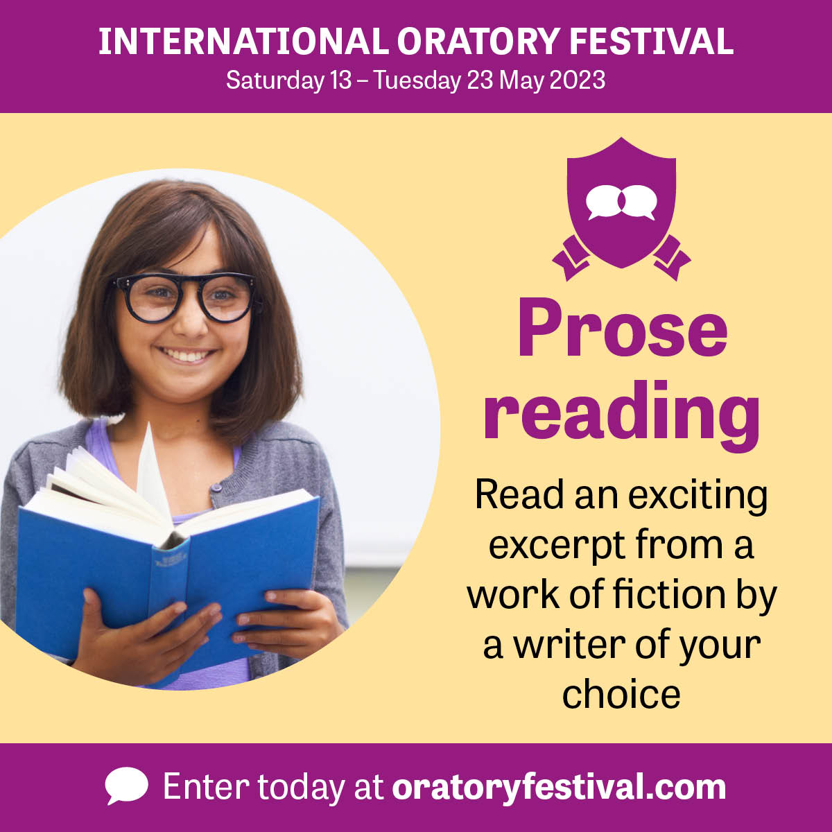 oratoryfestival's tweet photo. We love books!📚 Our best category for fiction lovers is Prose Reading (https://t.co/raUPOK1gx8). Or for those who prefer verse, check out Poetry Recital (https://t.co/o1GpJkkMVR). Happy World Book Day! #WorldBookDay2023 https://t.co/kiE8J8mSbU