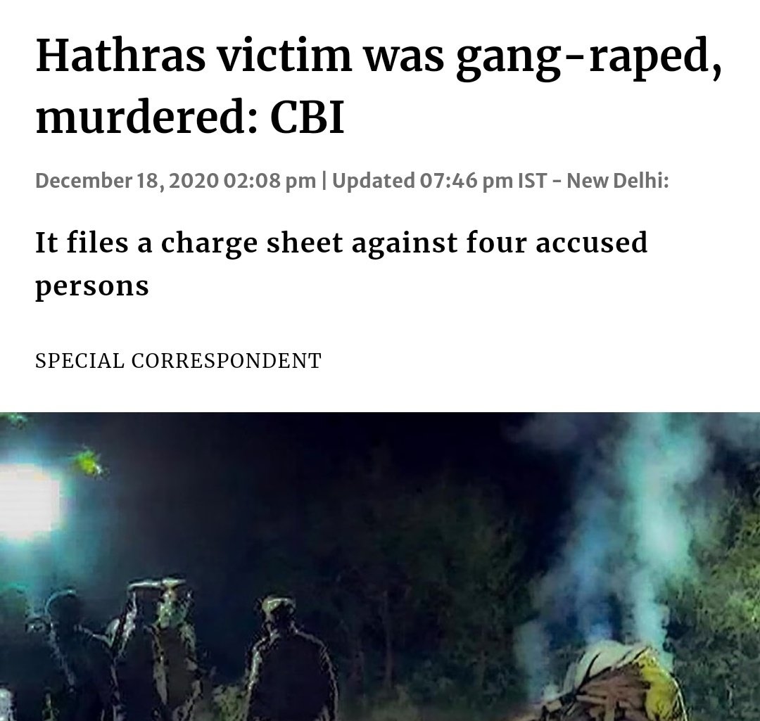 I am perplexed as to how the culprits were able to evade punishment despite the CBI chargesheet explicitly detailing their involvement in a heinous crime of gang-rape and murder.

#HathrasCase #HathrasHorror