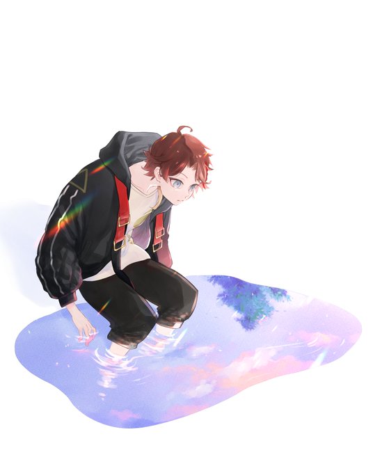 「1boy soaking feet」 illustration images(Latest)