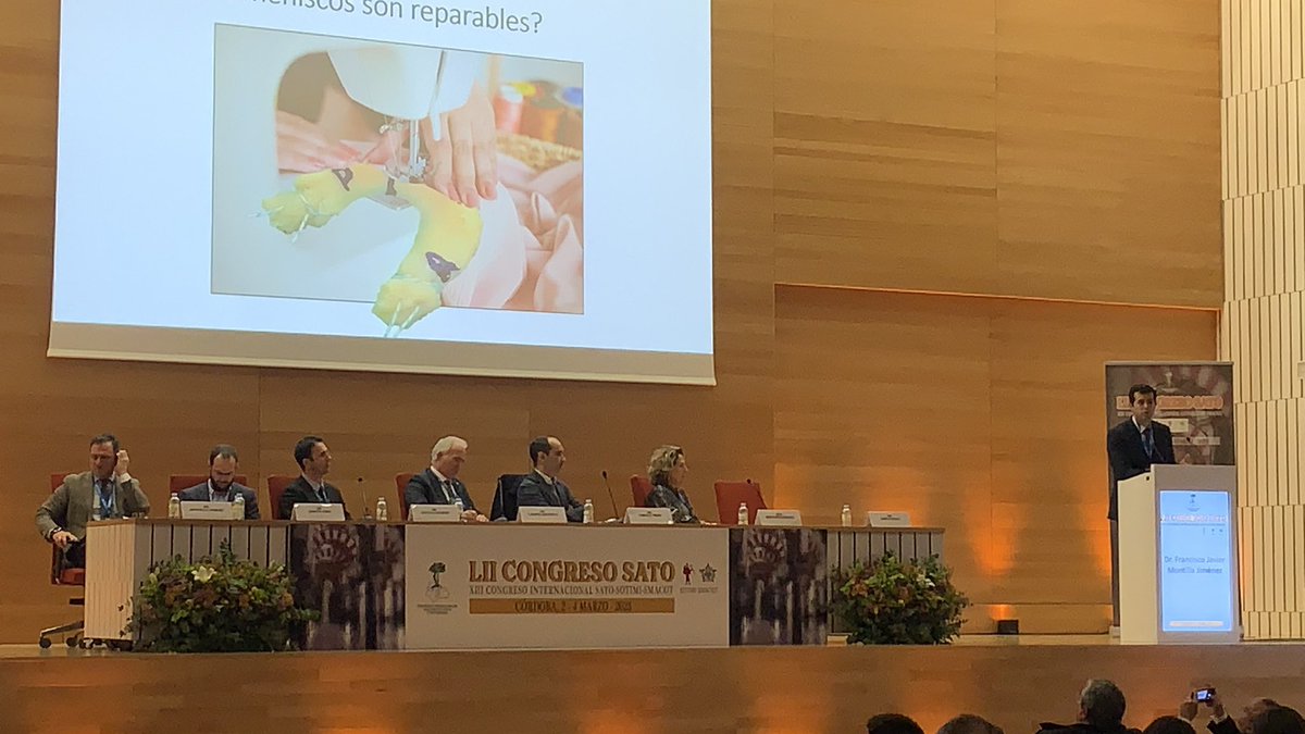 trainhelthcare's tweet photo. Excepcional mesa sobre el presente y el futuro de la patología de la #rodilla en jóvenes y cómo evitar una prótesis precoz. En #LIICongresoSATO en @PCongresosCord @satoportal https://t.co/R8AG39CK6M