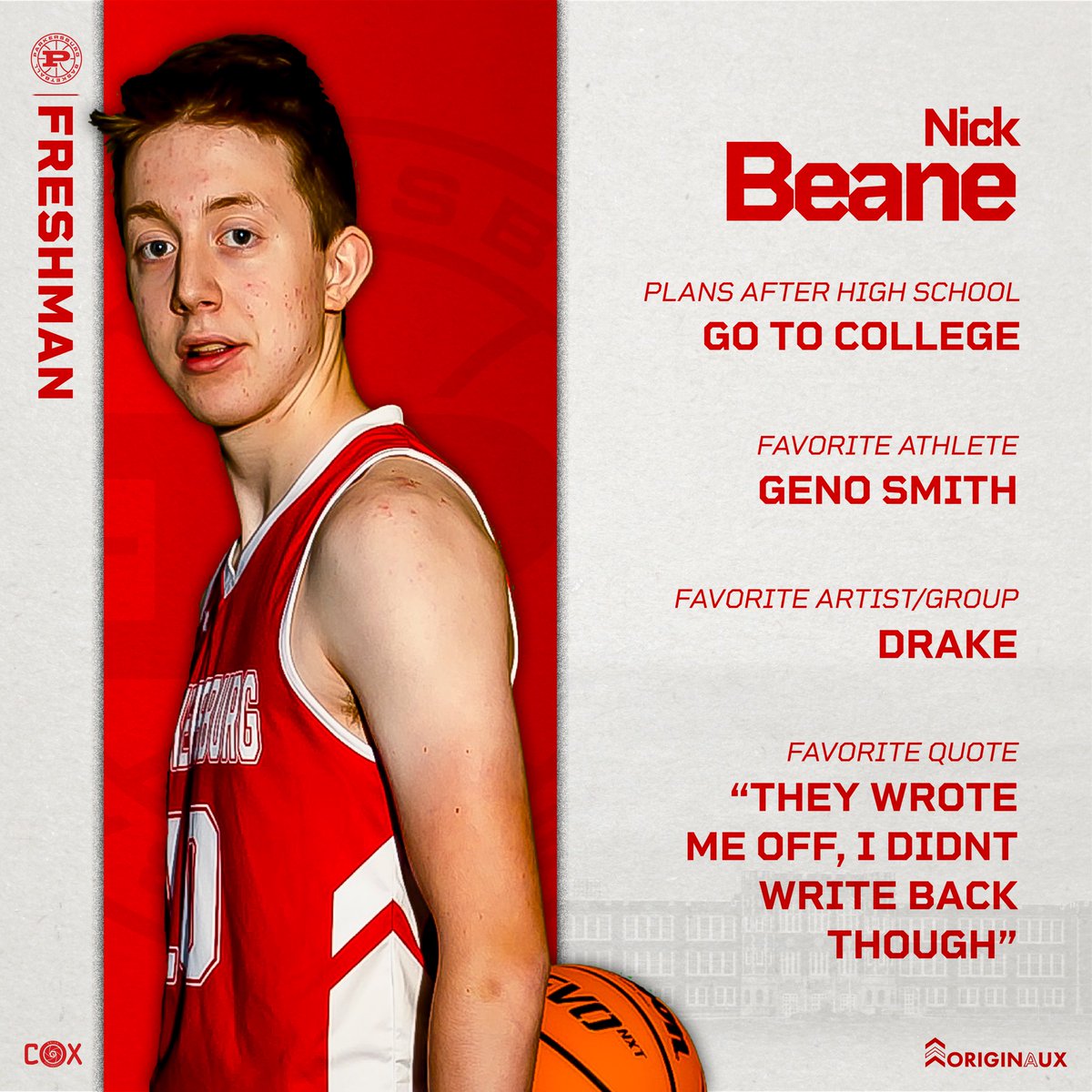Freshman Spotlight - Nick Beane
#GiveEverything