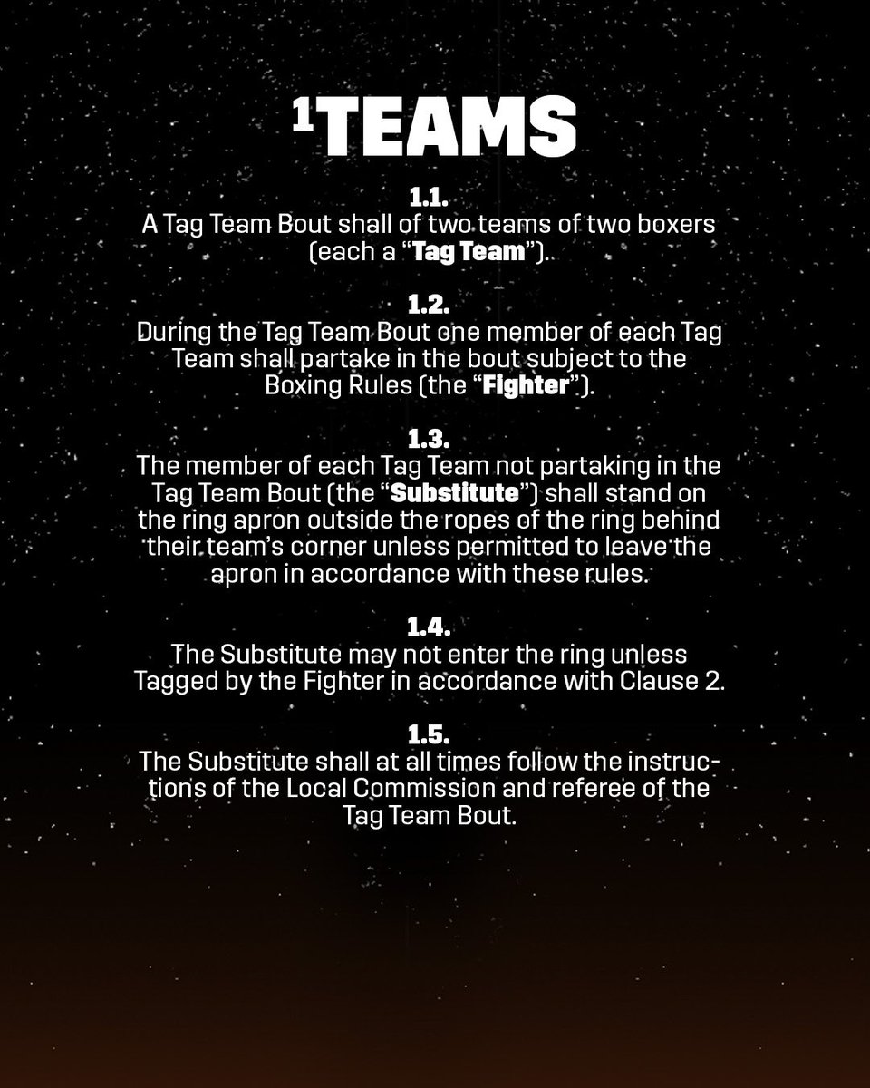 MF & DAZN X Series on Twitter "🔔 𝗧𝗔𝗚 𝗧𝗘𝗔𝗠 𝗕𝗢𝗫𝗜𝗡𝗚 𝗥𝗨𝗟𝗘𝗦 ⏩ All you need