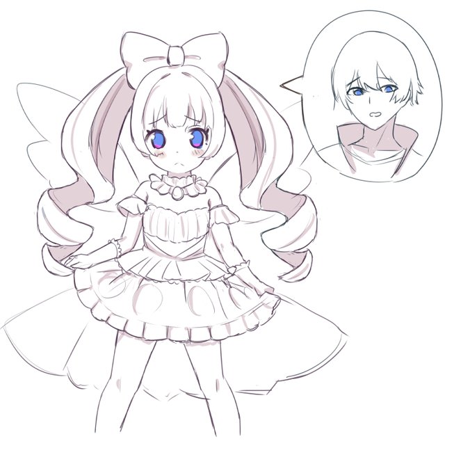 勧誘を受けてヒーローになれるかと思ったら実は魔法少女になるやつだった的な落書き 