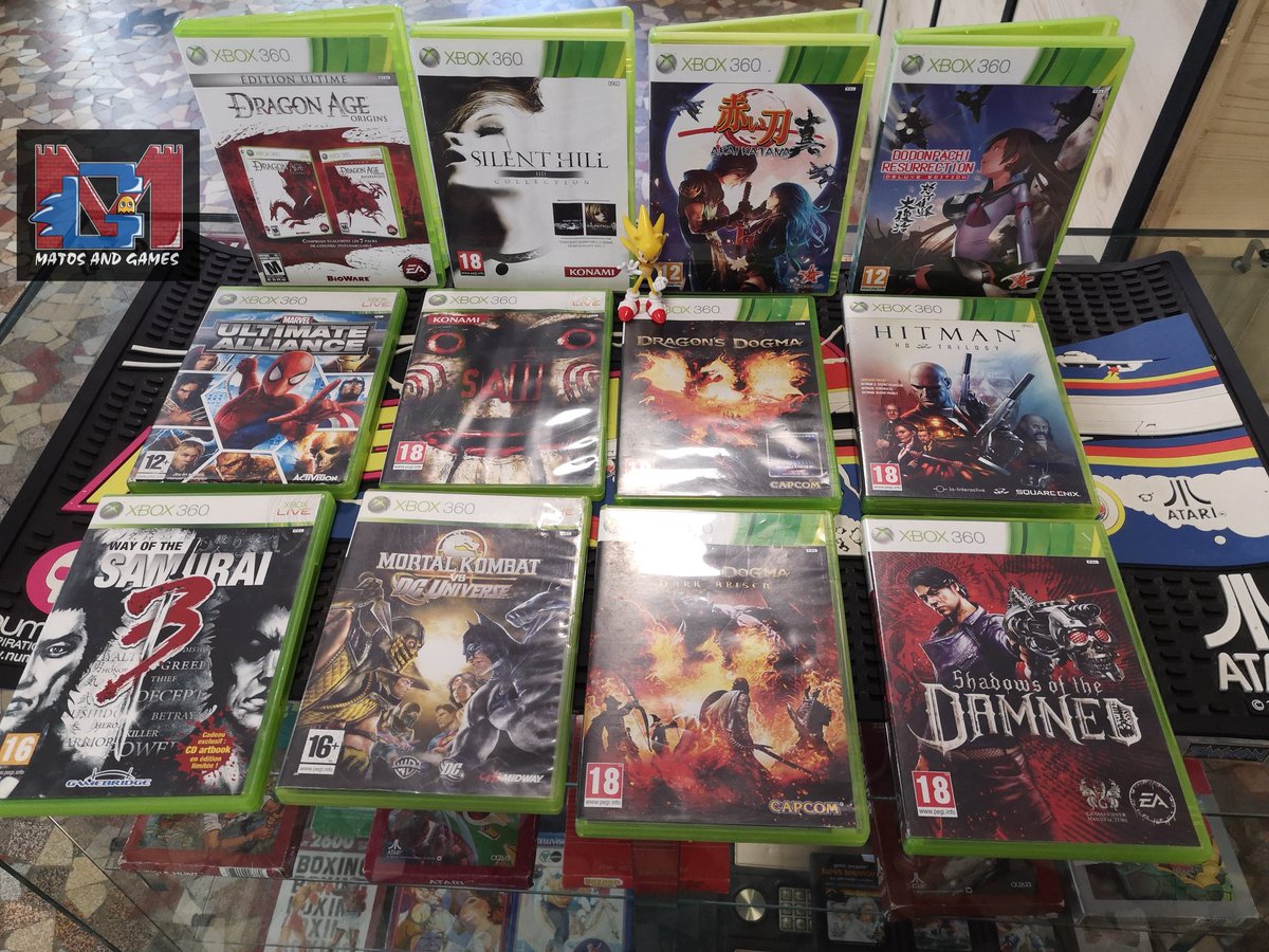 MatosandGames's tweet photo. Il fait plaisir ce matos Xbox 360 😊
#retrogaming #xbox360 #akaikatana #dragonsdogma #marvelultimatealliance #dodonpachiresurrection #silenthillhdcollection #saw #shadowofthedamned #wayofthesamurai3 #matosandgames https://t.co/RscJNmdU6K