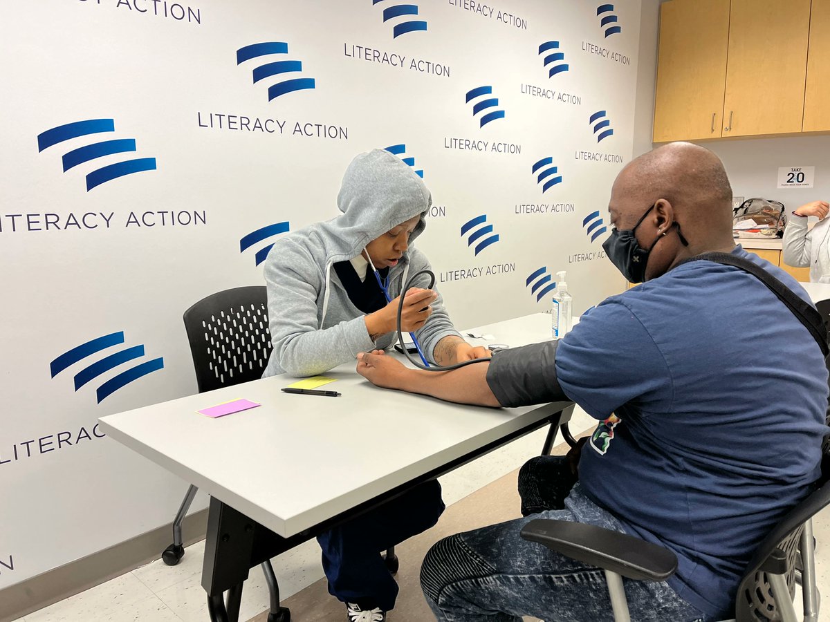 LitActionATL's tweet photo. Congratulations to our latest group of CNA participants!  They completed their last day of training for our CNAs before they take the certification test. Good luck to our wonderful students! #certifiednurse #georgialiteracy https://t.co/6REOZAKvm1